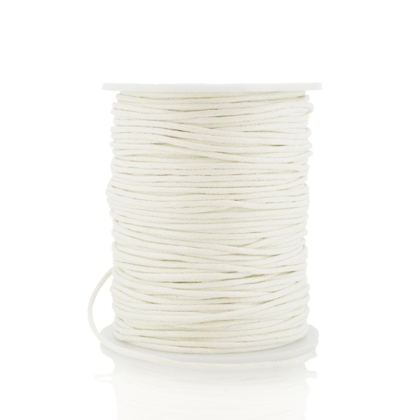 COTTON THREAD 1.5mm - WHITE 101 - PACKAGE 3x70meters