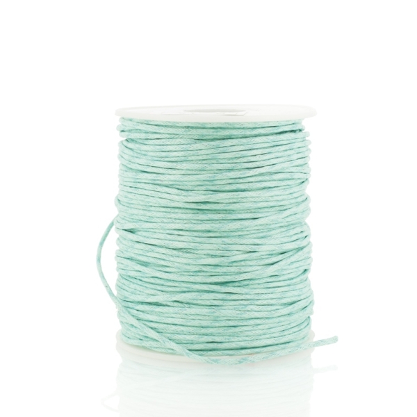 COTTON THREAD 1.5mm - TURQUOISE BLUE (LIGHT) 000 - PACKAGE 3x70meters