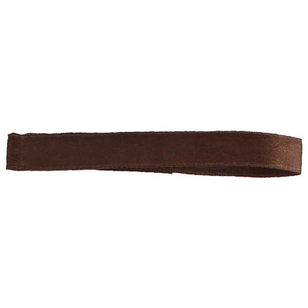 SATIN 1.6cm - BROWN (DARK) 077 - 100yards(91m)