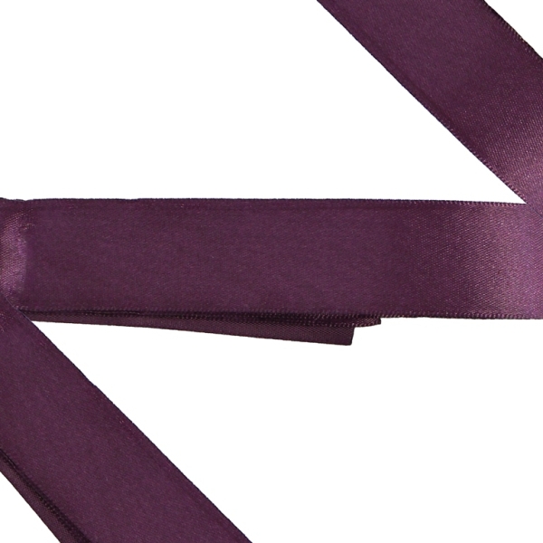 SATIN 2.5cm - PURPLE (DARK) 143 - PACKAGE 5x25yards(22m)