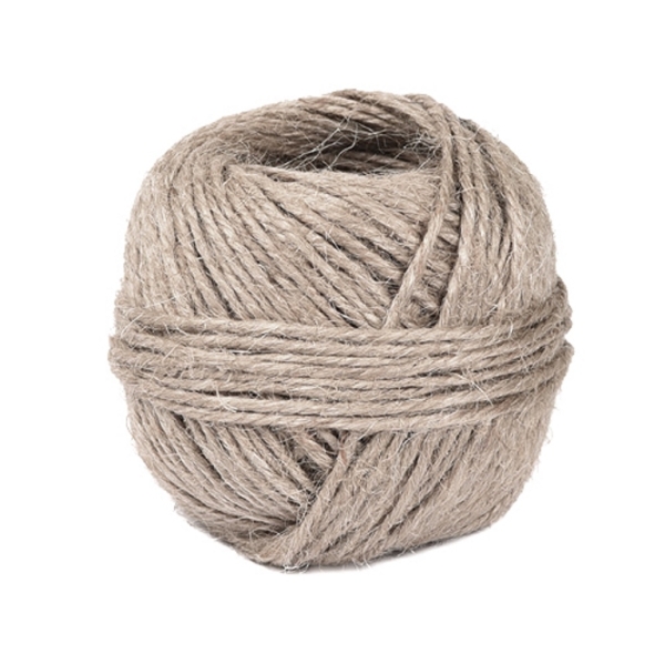 YARN - MACRAME JUTE - 2mm - NATURAL - 40m - PACKAGE (6 balls)