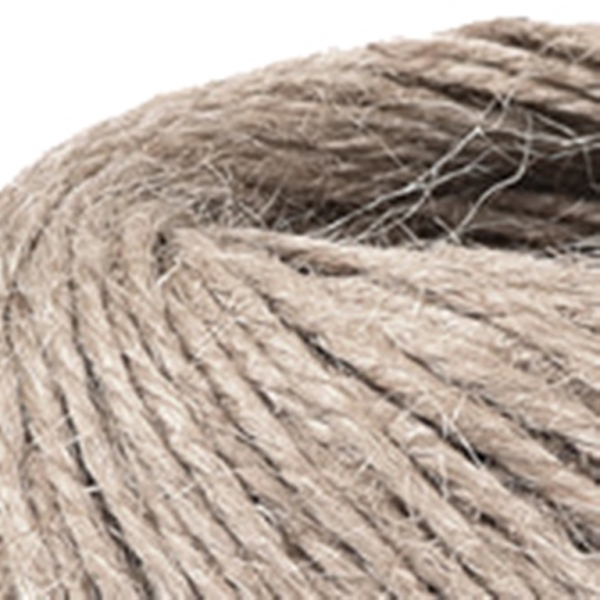 YARN - MACRAME JUTE - 2mm - NATURAL - 40m - PACKAGE (6 balls)