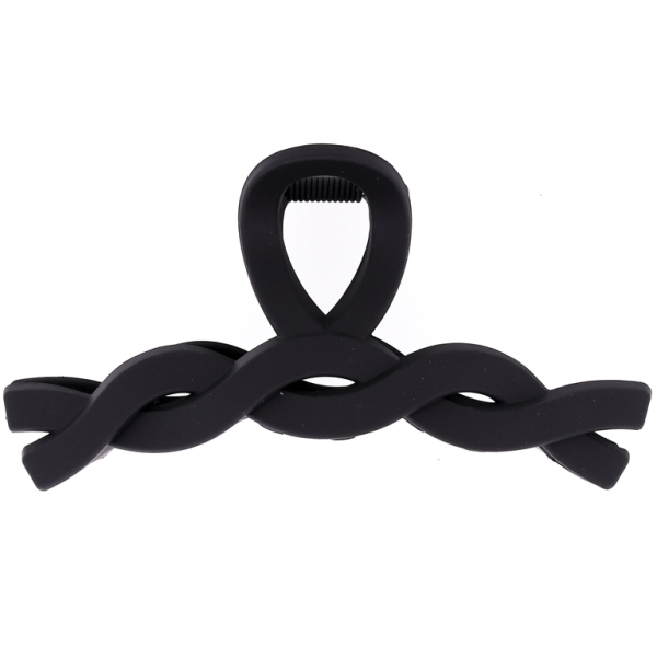 JEWELRY - BRACKET - CLAW HAIR CLIP - MODEL 05 - 11.5x5.9x4.3cm BLACK MATTE - 1pc.