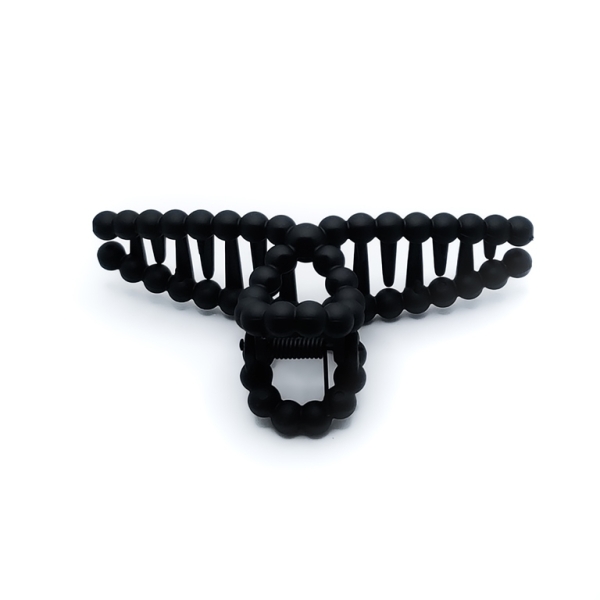 JEWELRY - BRACKET - CLAW HAIR CLIP - MODEL 08 - 11.4x5.4x3.8cm BLACK MATTE - PACKAGE 12pcs.
