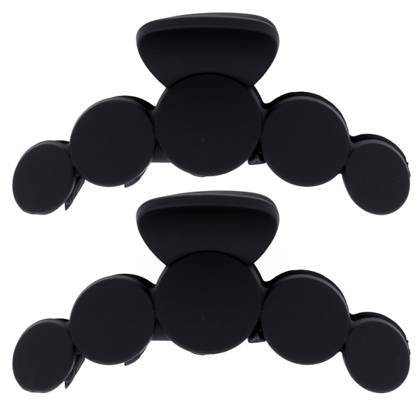 JEWELRY - BRACKET - CLAW HAIR CLIP - MODEL 01 - 10.5x5.2x4.7cm BLACK MATTE - PACKAGE 12pcs.