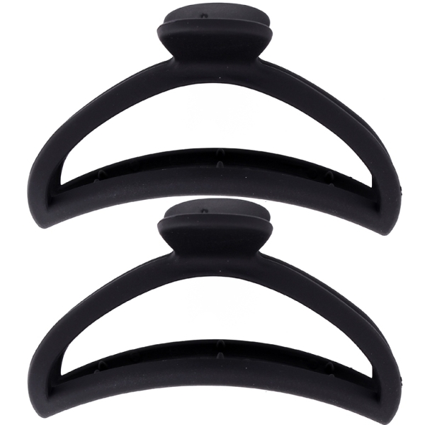 JEWELRY - BRACKET - CLAW HAIR CLIP - MODEL 04 - 9.4x5.6x5.4cm BLACK MATTE - PACKAGE 12pcs.