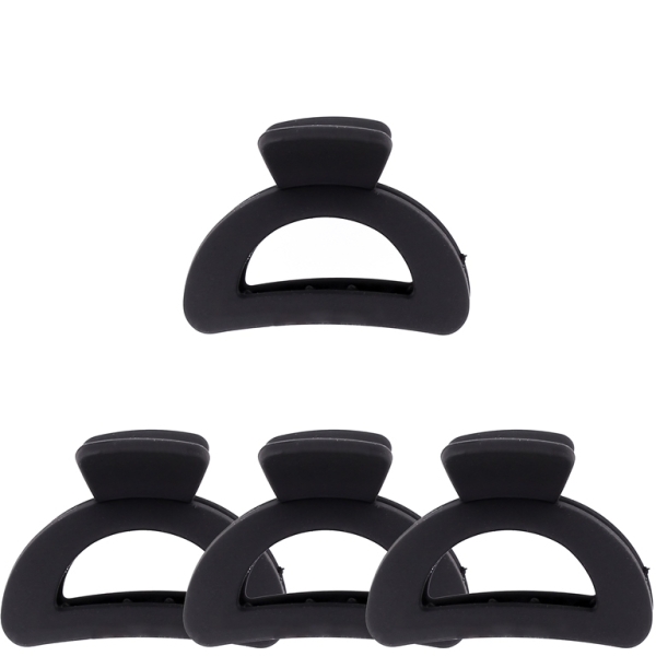 JEWELRY - BRACKET - CLAW HAIR CLIP - MODEL 04 - 4.7x3.4x3.1cm BLACK MATTE - PACKAGE 12pcs.