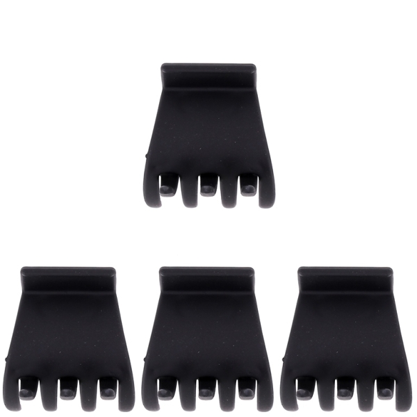 JEWELRY - BRACKET - CLAW HAIR CLIP - MODEL 10 - 3.3x3.2x3.5cm BLACK MATTE - PACKAGE 12pcs.