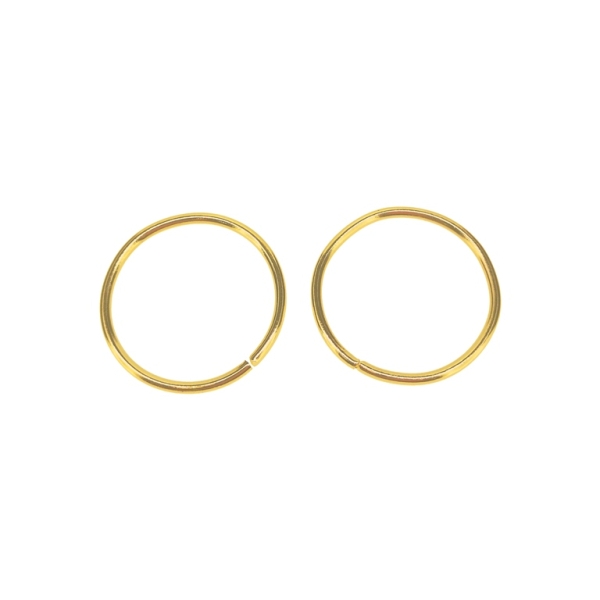 METAL ELEMENTS - JUMP RINGS - 2x30mm GOLD COLOR - NICKEL FREE - PACKAGE 500g (240pcs.)