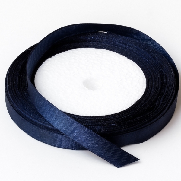 SATIN RIBBON 1.0cm - BLUE (DARK) 116 - 25yards(22m)