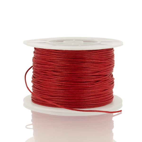 COTTON THREAD 1.0mm - RED 162 - PACKAGE 3x70meters