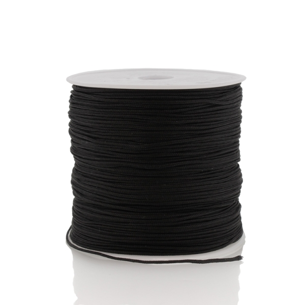 POLYESTER THREAD GSM 1.0mm - BLACK 800 - PACKAGE 10х100yards(91m)