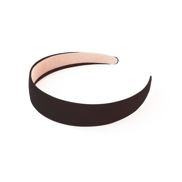 ELEMENTS - HEADBAND - PLASTIC AND SATIN - 130x140x29mm BLACK 030 - 1pc.