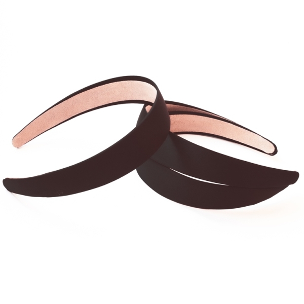 ELEMENTS - HEADBAND - PLASTIC AND SATIN - 130x140x29mm BLACK 030 - 24pcs.