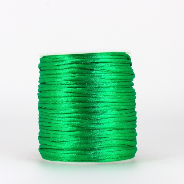 SATIN THREAD 2.0mm - GREEN GRASSY 233 - 50meters