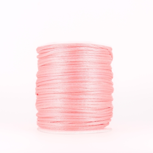 SATIN THREAD 2.0mm - PINK (LIGHT) 218 - PACKAGE 3x50meters