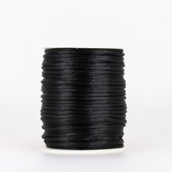 SATIN THREAD 2.0mm - BLACK 271 - 50meters