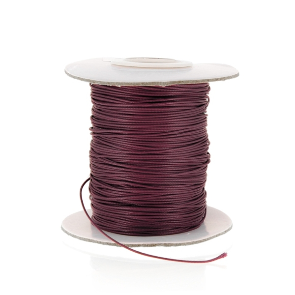 POLYESTER THREAD - 0.5mm BORDEAUX A018 - PACKAGE 2x80meters