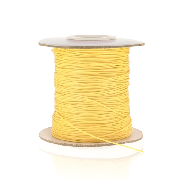 POLYESTER THREAD - 0.5mm YELLOW C028 - PACKAGE 2x80meters