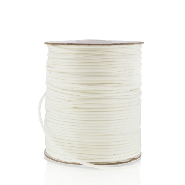 POLYESTER THREAD - 2.0mm WHITE Z092 - ПАКЕТ 2х80meters