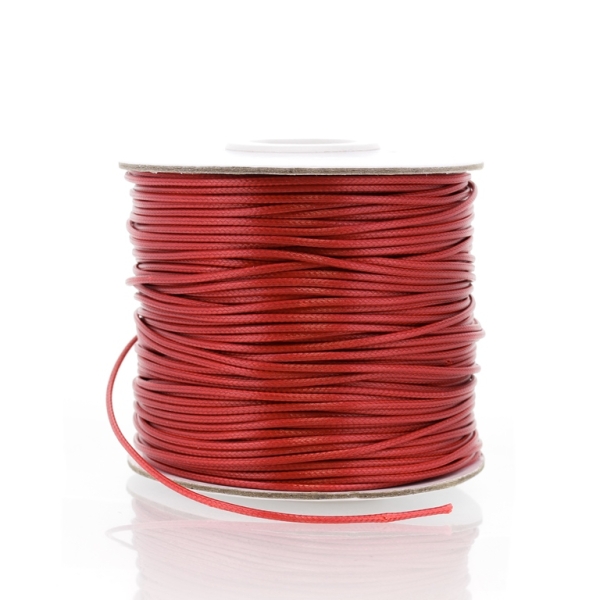 POLYESTER THREAD - 1.0mm RED A013 - 80meters