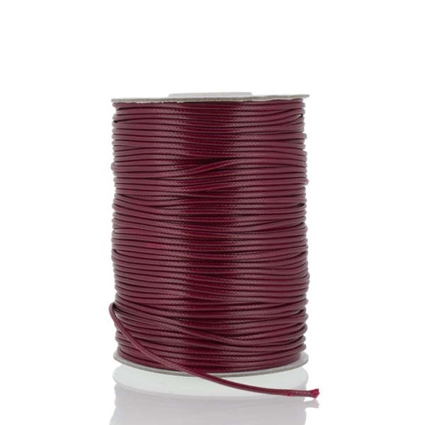 POLYESTER THREAD - 1.5mm BORDEAUX A018 - PACKAGE 2x80meters