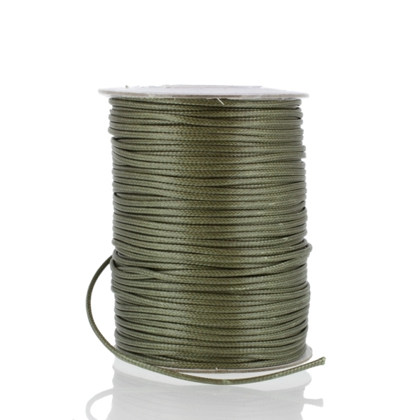 POLYESTER THREAD - 1.5mm GREEN MILITARY E039 - PACKAGE 2x80meters