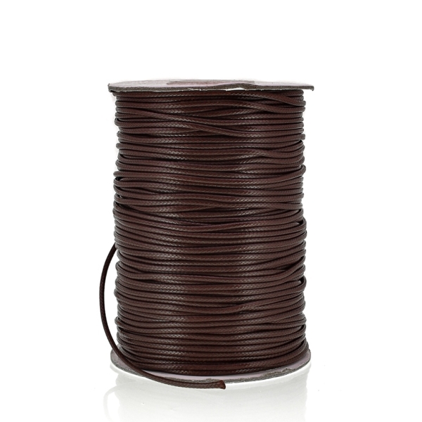 POLYESTER THREAD - 1.5mm BROWN (DARK) F051 - PACKAGE 2x80meters