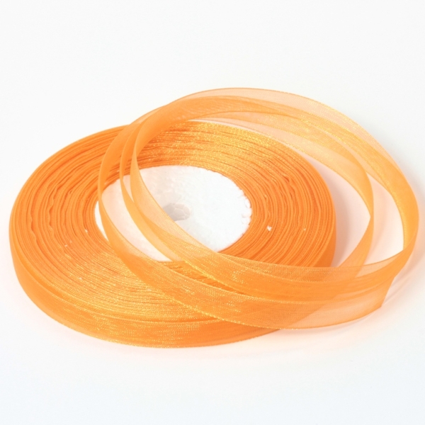 ORGANZA RIBBON 1.0cm - ORANGE 179 - 50yards(45m)