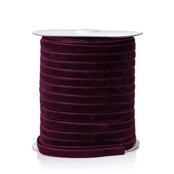 VELVET - 1.0cm BORDEAUX  037 - 200yards (182m)