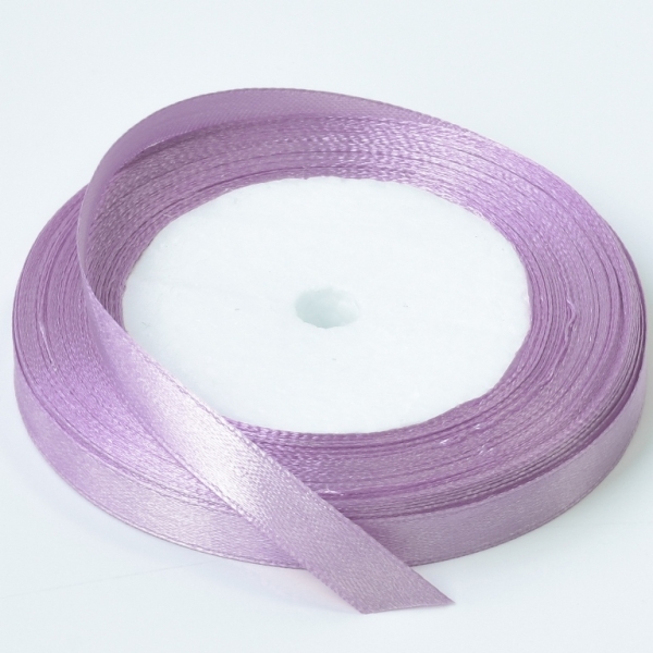 SATIN RIBBON 1.0cm - PURPLE (LIGHT) 090 - 25yards(22m)