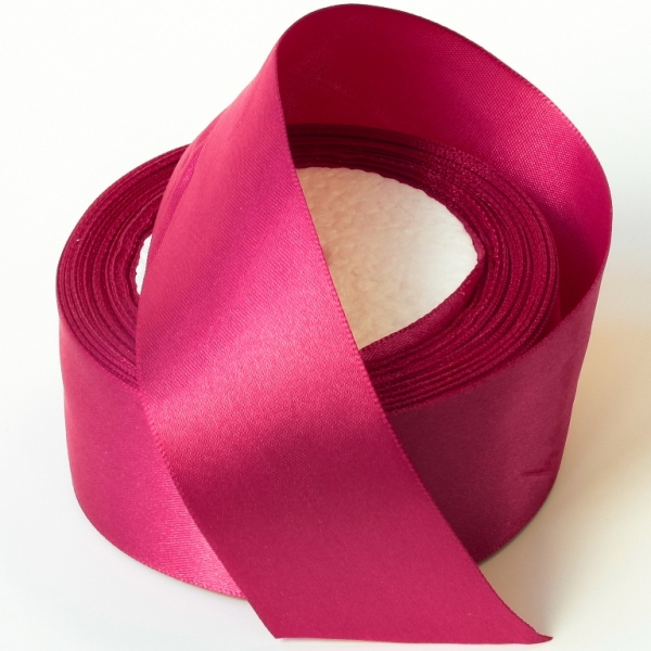 SATIN RIBBON 4.0cm - CYCLAMEN (DARK) 072 - PACKAGE 5x25yards(22m)