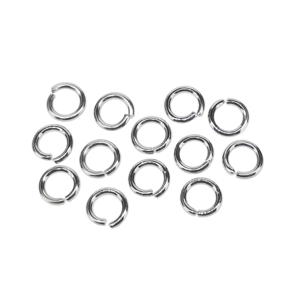 METAL ELEMENTS - JUMP RINGS - 1x5mm NICKEL COLOR - NICKEL FREE - PACKAGE 500g (7200pcs.)