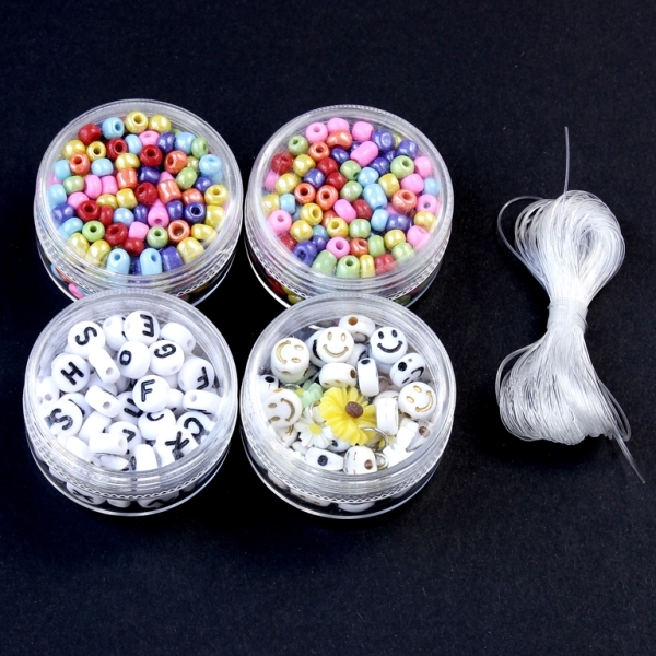 DO IT YOURSELF - KIT 09 - BEADS AND DISCS - MIX - PACKAGE (6 sets)