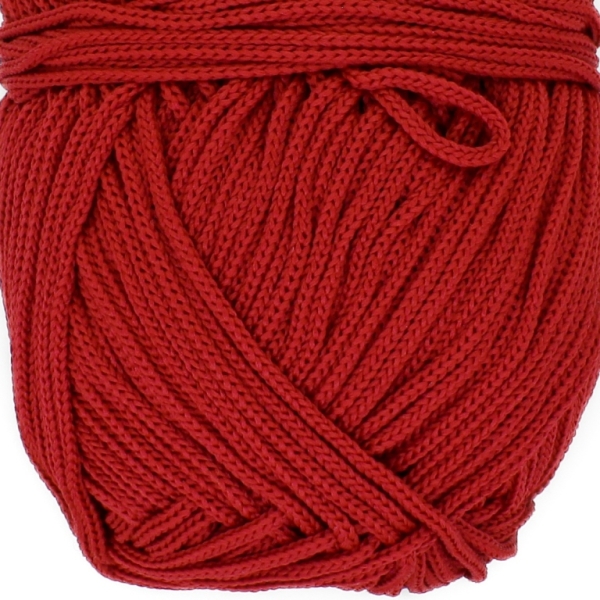 YARN - MACRAME 422 - 2mm - RED - 120m - POLYESTER MATTE - PACKAGE