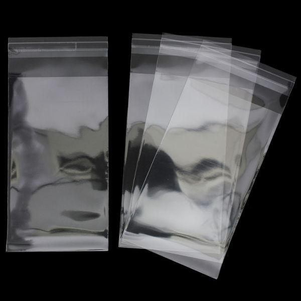 PACKAGING - CELLOPHANE ENVELOPE - TRANSPARENT - 8x13+3cm (40µ) - 200pcs.