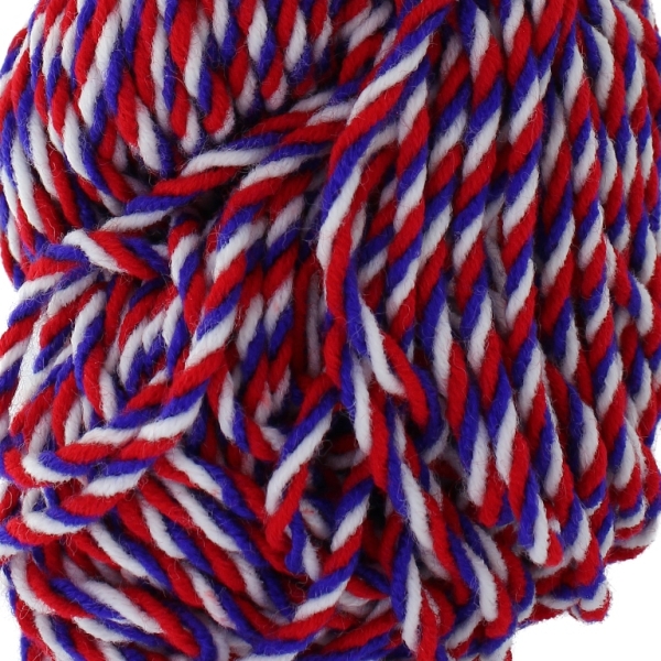 YARN - BABA MARTA FLAG 101 - WHITE-RED-BLUE - 66m - ACRYLIC - PACKAGE