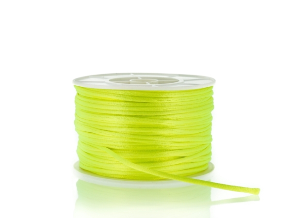 SATIN THREAD 2.0mm - YELLOW ELECTRICAL 19 - 50meters