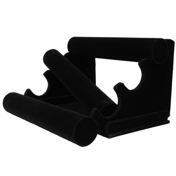 BUSTS AND STANDS FOR JEWELRY - HOLDER FOR BRACELETS 01 - VELVET - 30x18x22cm BLACK - 1pc.