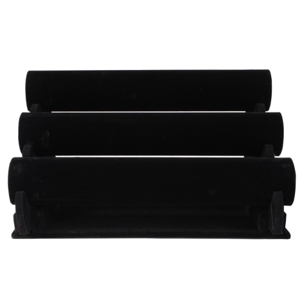 BUSTS AND STANDS FOR JEWELRY - HOLDER FOR BRACELETS 01 - VELVET - 30x18x22cm BLACK - 1pc.