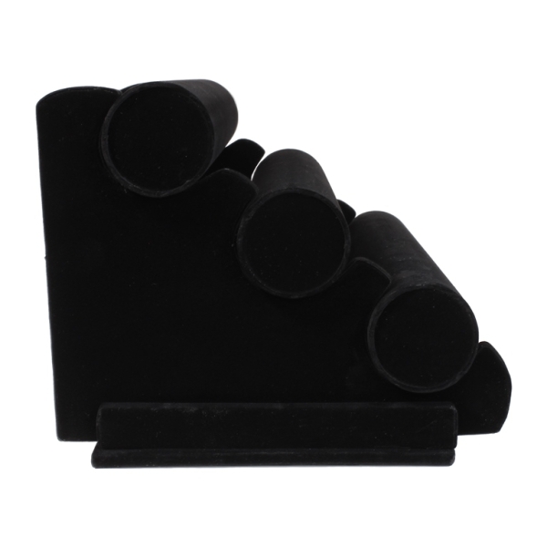 BUSTS AND STANDS FOR JEWELRY - HOLDER FOR BRACELETS 01 - VELVET - 30x18x22cm BLACK - 1pc.