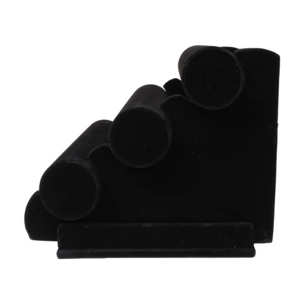 BUSTS AND STANDS FOR JEWELRY - HOLDER FOR BRACELETS 01 - VELVET - 30x18x22cm BLACK - 1pc.