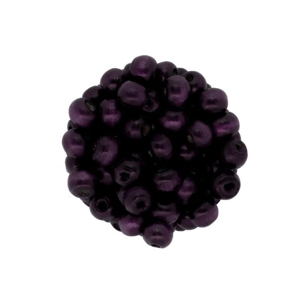 ДЪРВЕНИ МЪНИСТА - ТОПЧЕ - 7х8мм ЛИЛАВО Т. А22 - ПАКЕТ 500 гр. (3000 бр.) Отвор-3.0мм