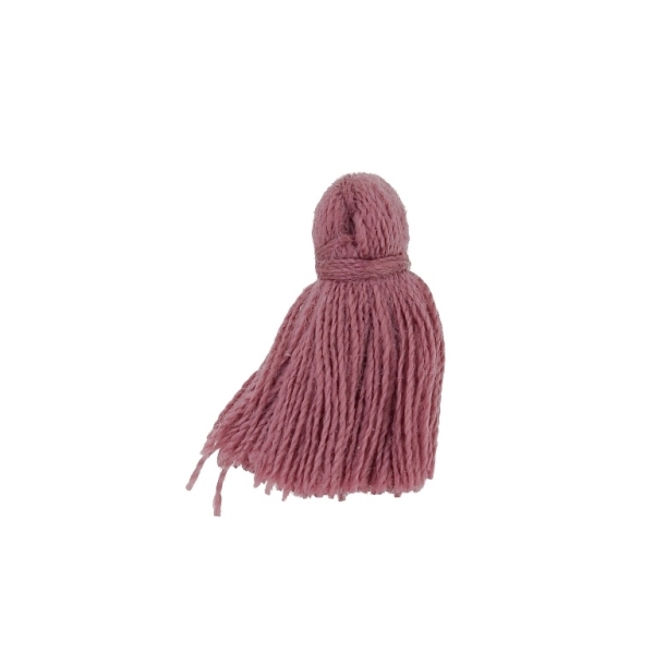 TEXTILE BEADS - TASSEL COTTON - 2.0cm ROSE DUST 215 - 20pcs.