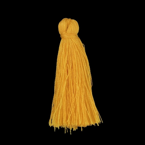 TEXTILE BEADS - TASSEL POLYESTER - 4.0cm ORANGE (LIGHT) 255 - PACKAGE 100pcs.