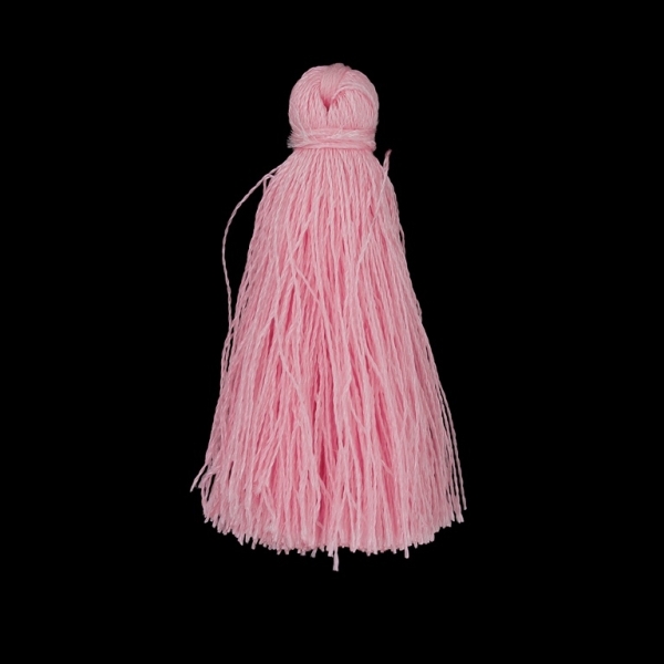 TEXTILE BEADS - TASSEL POLYESTER - 4.0cm PINK 272 - PACKAGE 100pcs.