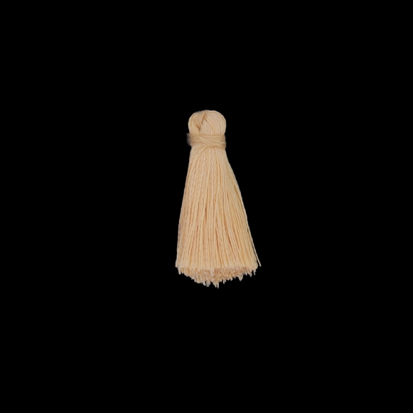 TEXTILE BEADS - TASSEL POLYESTER - 2.6cm PEACH (LIGHT) 331 - PACKAGE 100pcs.