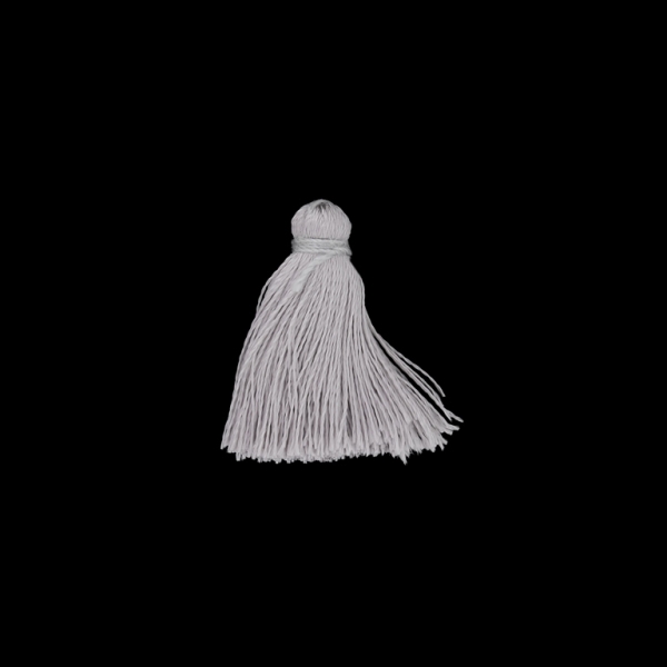 TEXTILE BEADS - TASSEL POLYESTER - 2.6cm GRAY (LIGHT) 355 - PACKAGE 100pcs.