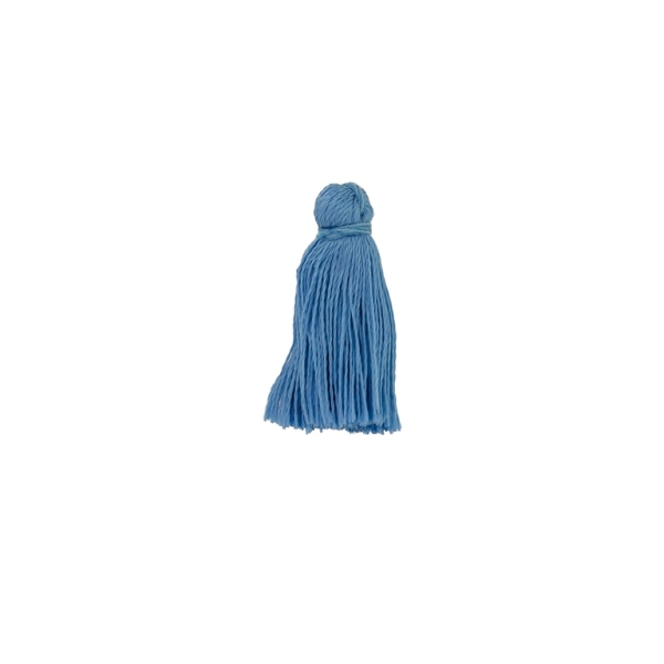 TEXTILE BEADS - TASSEL POLYESTER - 2.6cm BLUE 352 - PACKAGE 100pcs.