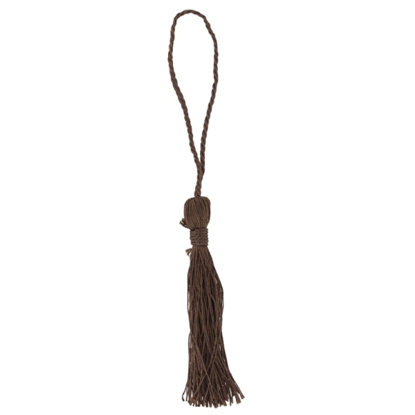 TEXTILE BEADS - TASSEL POLYESTER - 11cm BROWN (DARK) 26 - 10pcs.